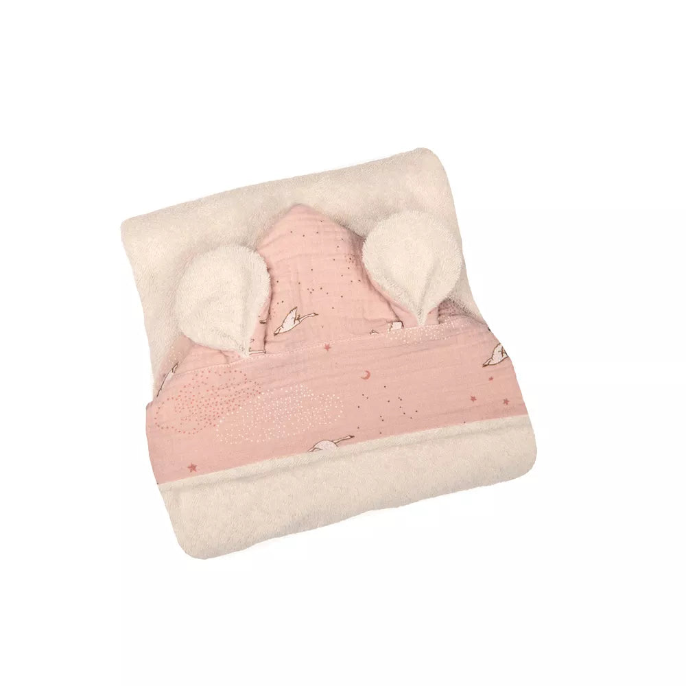 Accappatoio per Neonati Rosa Moulin Roty