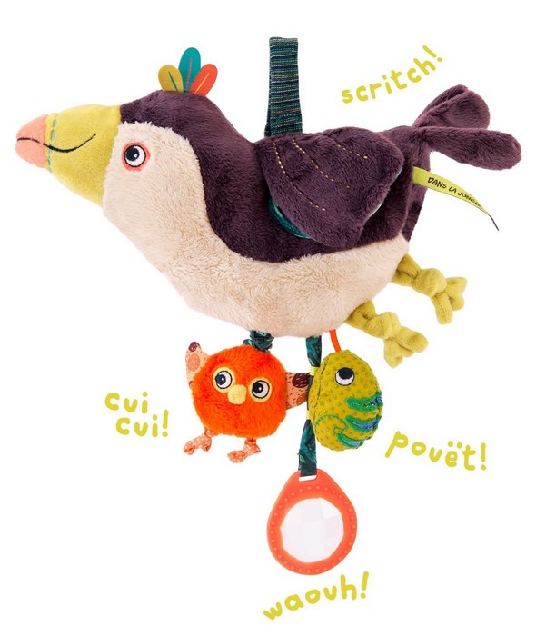 Peluche Tucano Multiattività Moulin Roty 32 cm di lato