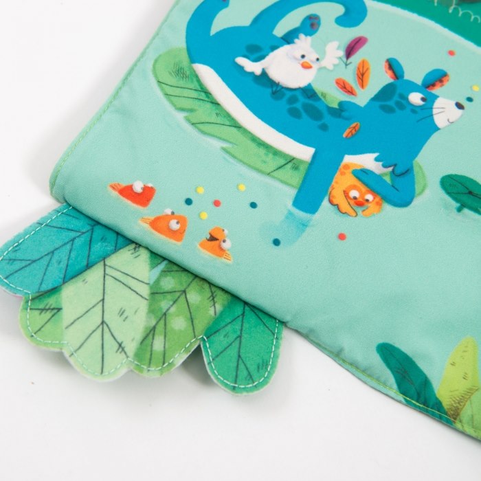 grande libro attività giungla dettaglio foglie