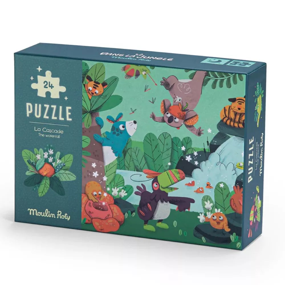 Confezione Puzzle La Cascata Moulin Roty 24 Pz.