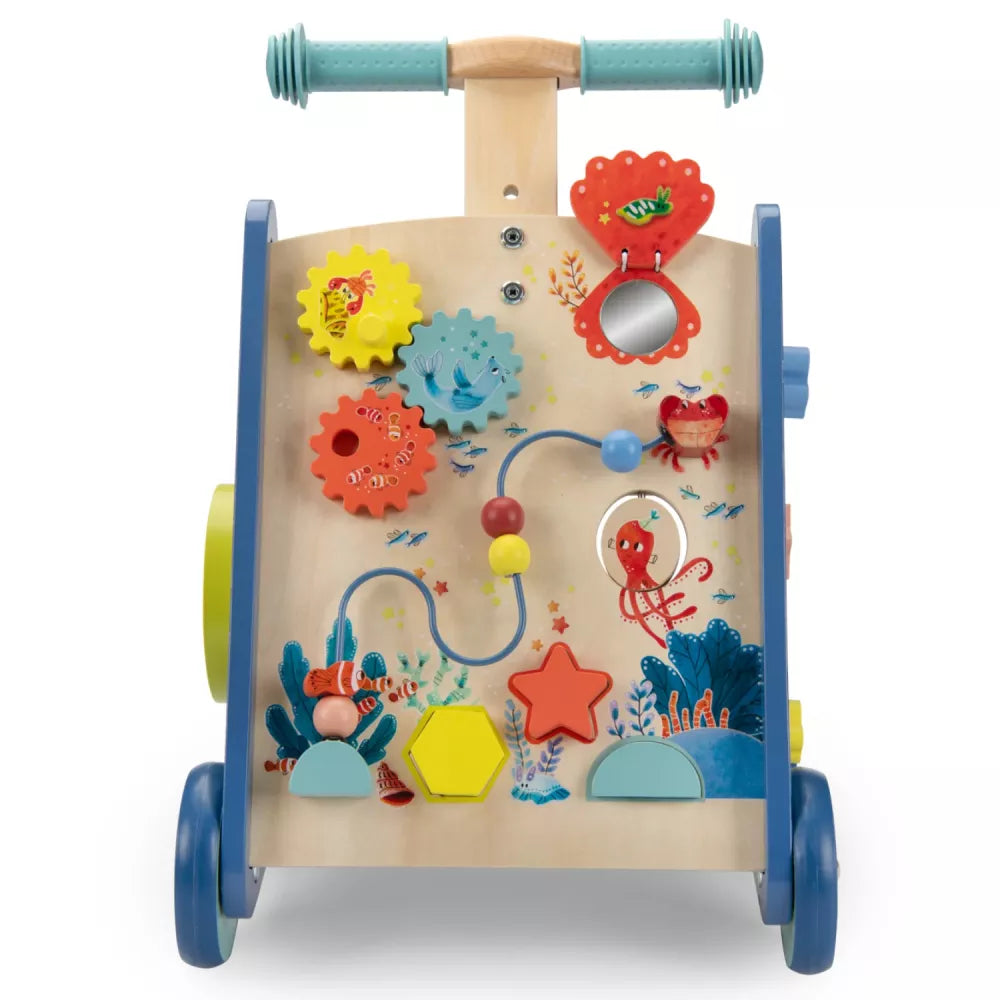 Primipassi Multiattività Moulin Roty Les Aventures de Paulie fronte con specchietto alzato