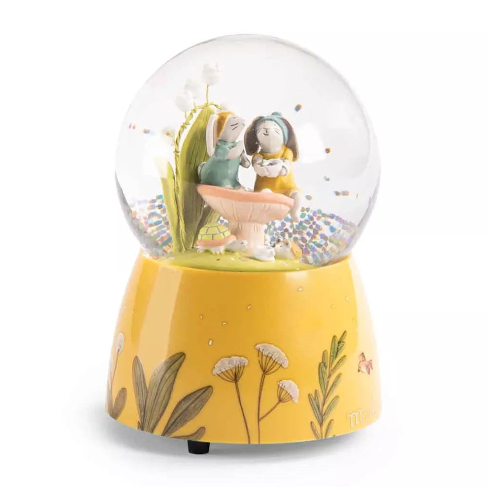 Palla di Neve Musicale Moulin Roty Trois Petits Lapins
