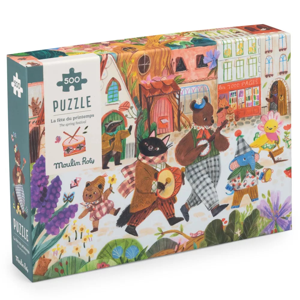Confezione del Puzzle La Festa di Primavera Moulin Roty 500 pz