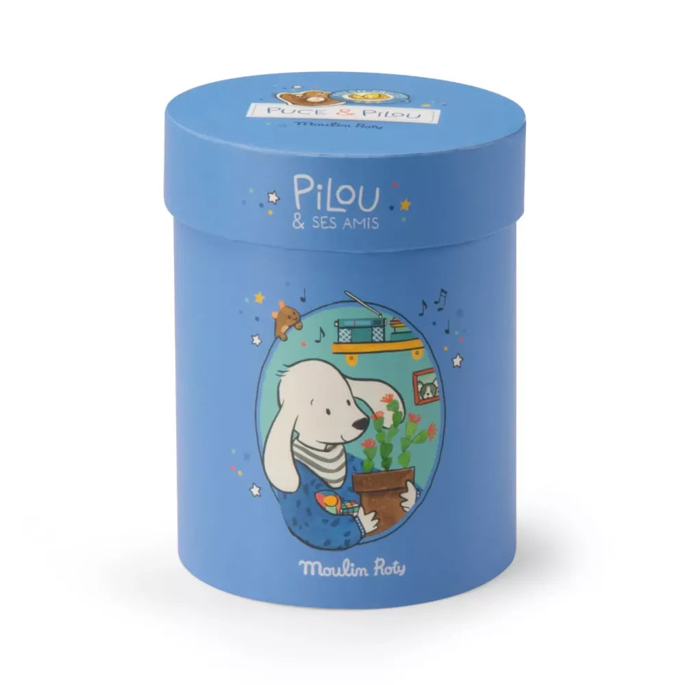 Scatola del Peluche Cane Pilou in Scatola Moulin Roty