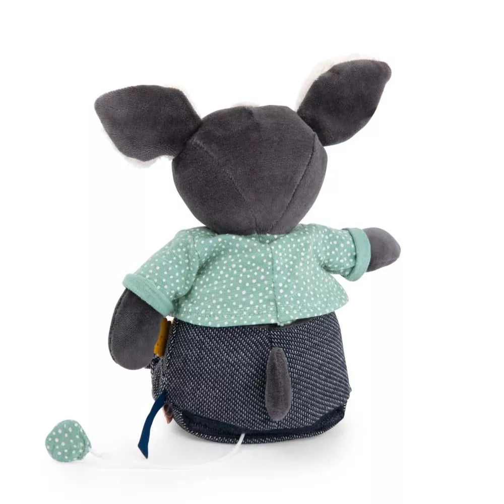 Retro del Peluche Musicale Cane Puce Moulin Roty