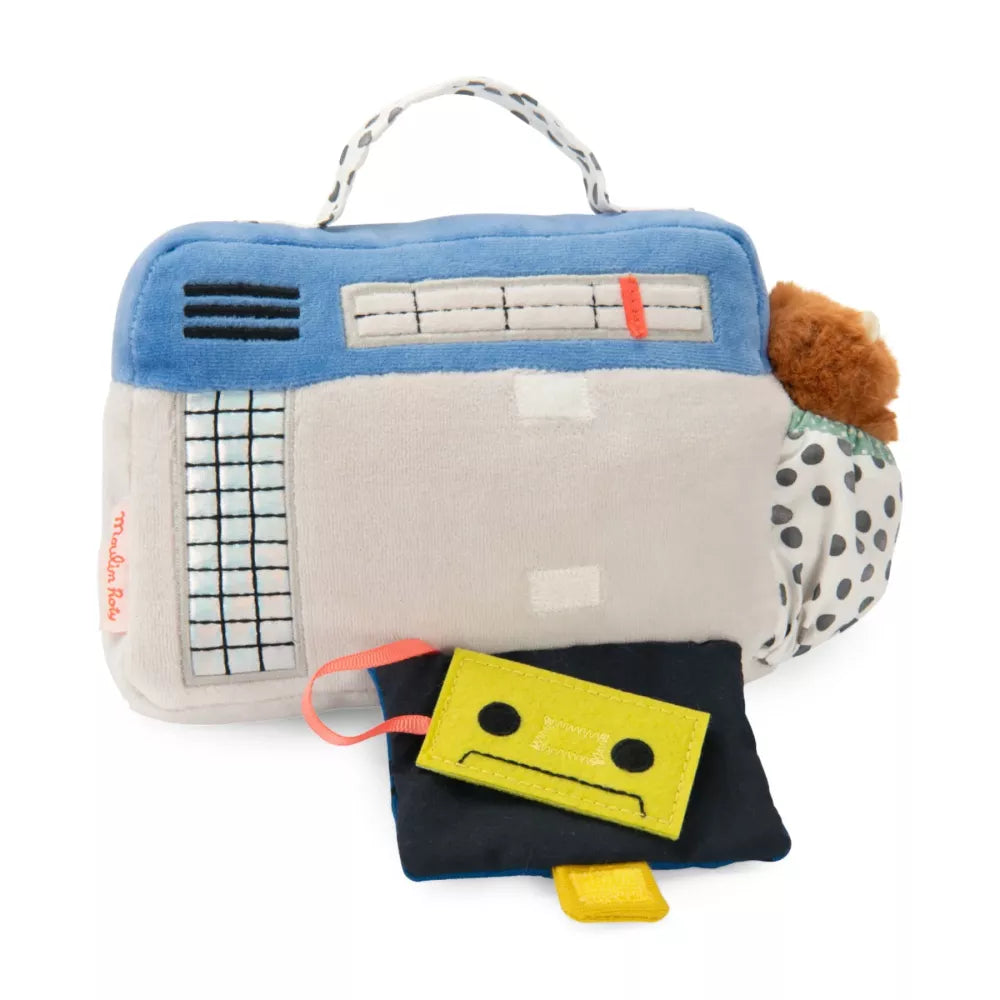 Carillon Morbido Radio Moulin Roty con cassetta finta staccata dal velcro