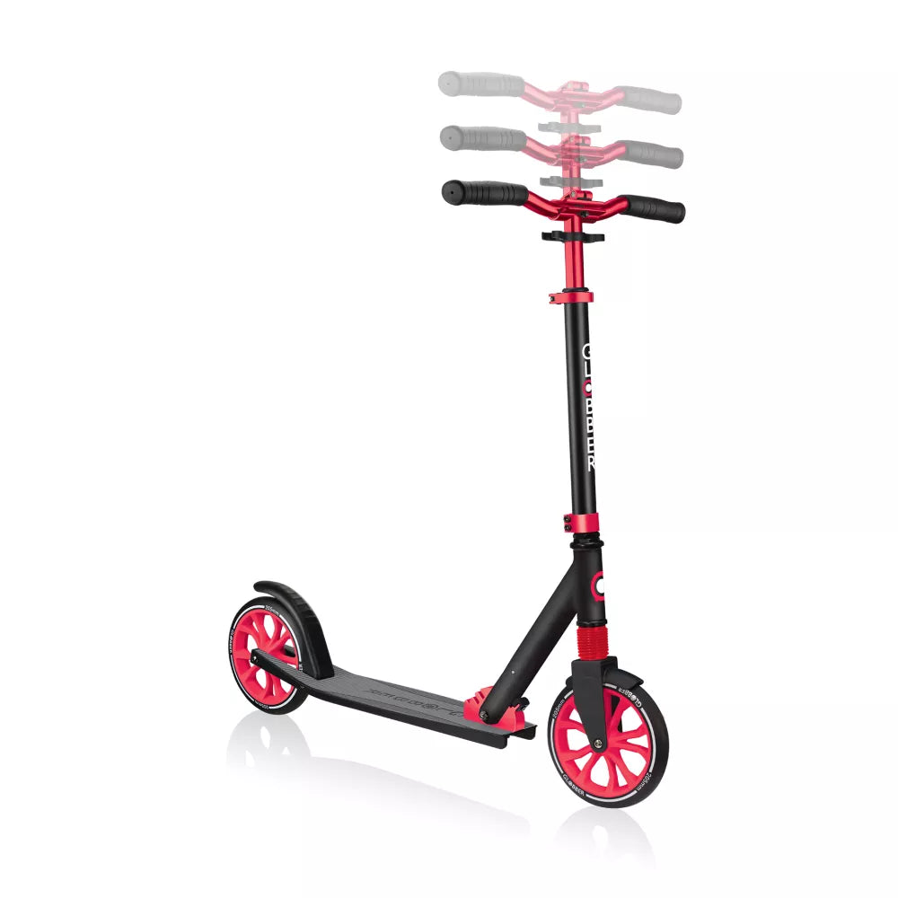 Monopattino NL205 Globber Nero e Rosso altezza regolabile
