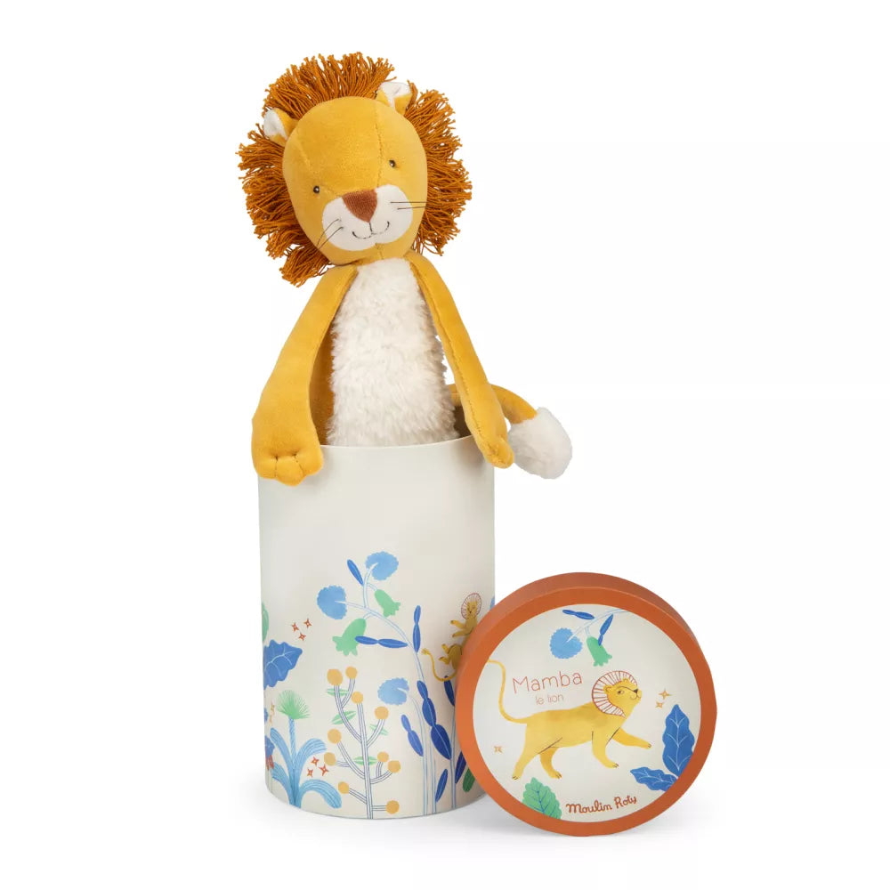 Peluche Leone Mamba in Scatola Moulin Roty