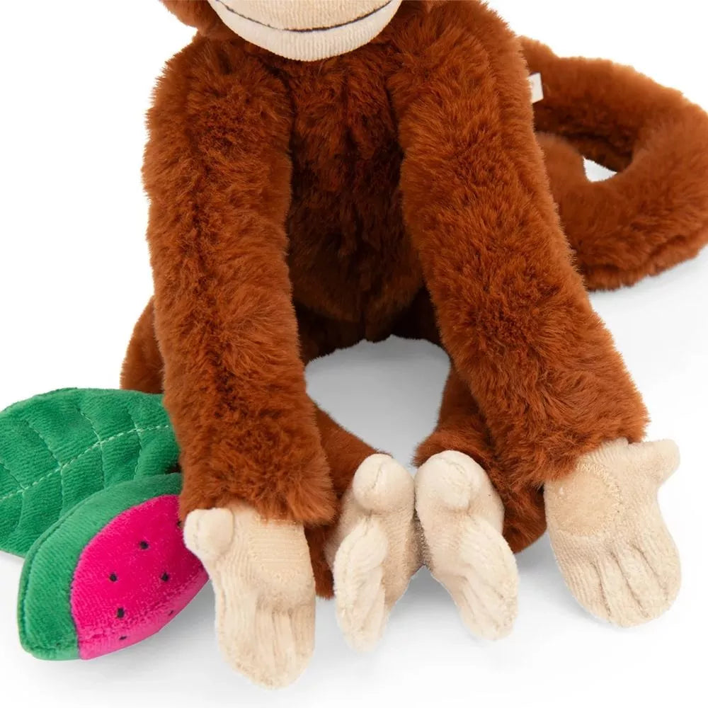Dettaglio zampe con velcro del Peluche Scimmia Mochica Attività Moulin Roty