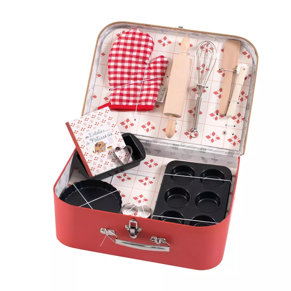 Valigia Atelier del Pasticcere Moulin Roty aperta