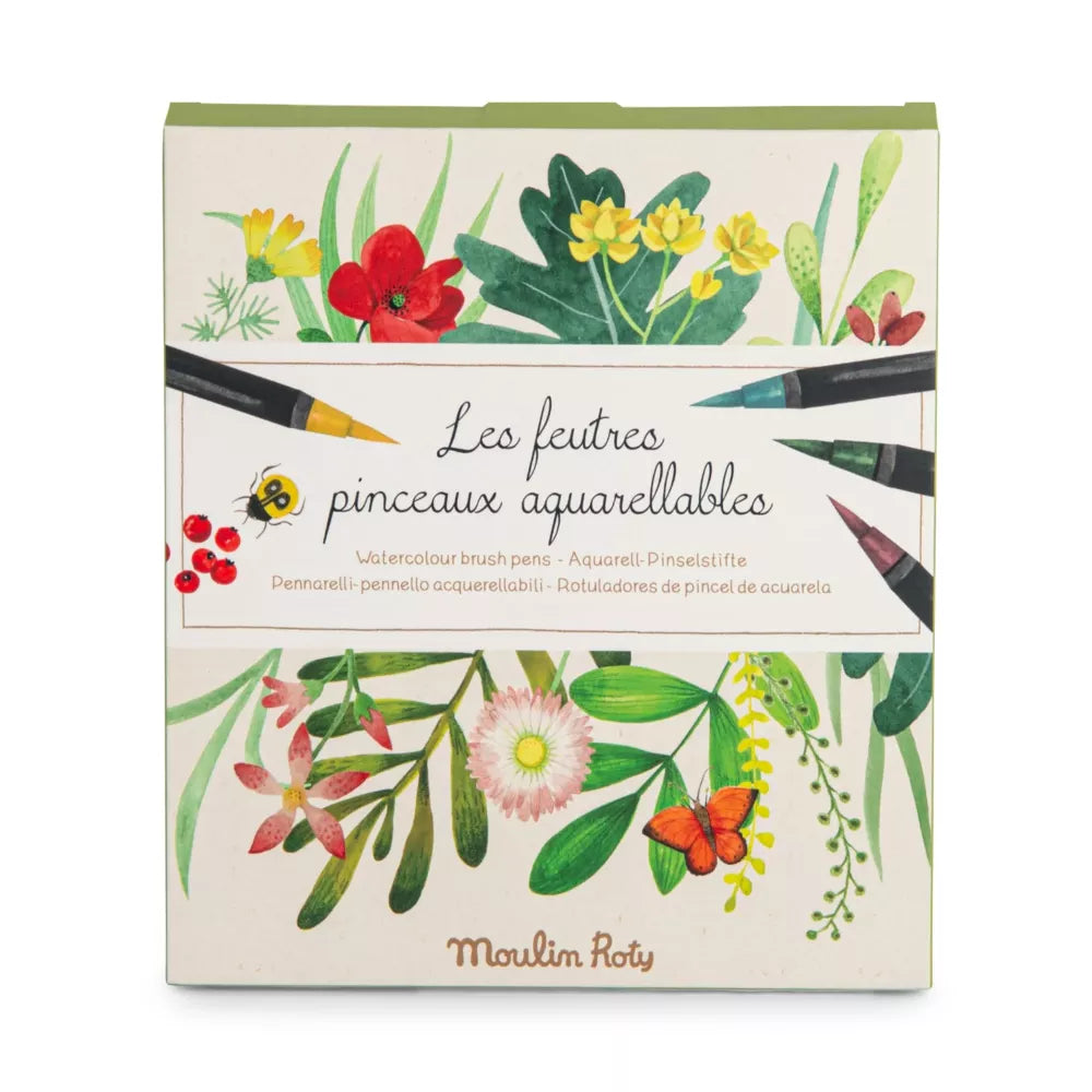 Confezione del Set 12 Pennarelli Acquerellabili Moulin Roty