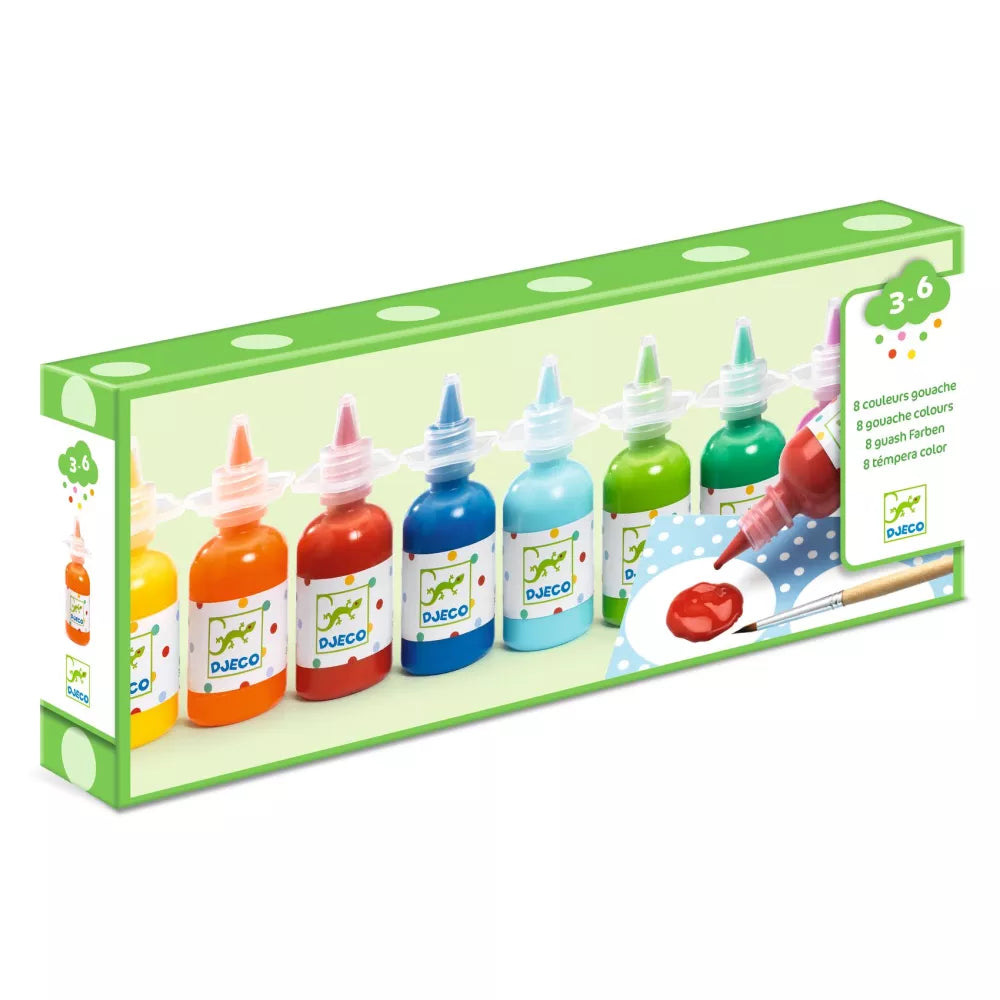 Confezione Colori a Tempera per Bambini Djeco