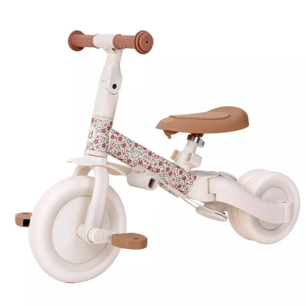 Triciclo 4 in 1 Little Dutch Sunny Flower bici con pedali