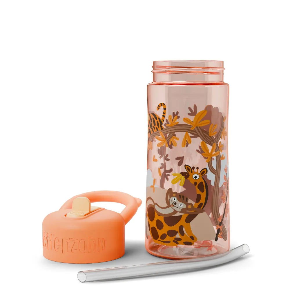 Borraccia con Cannuccia 400 ml Affenzahn Savana dettaglio parti