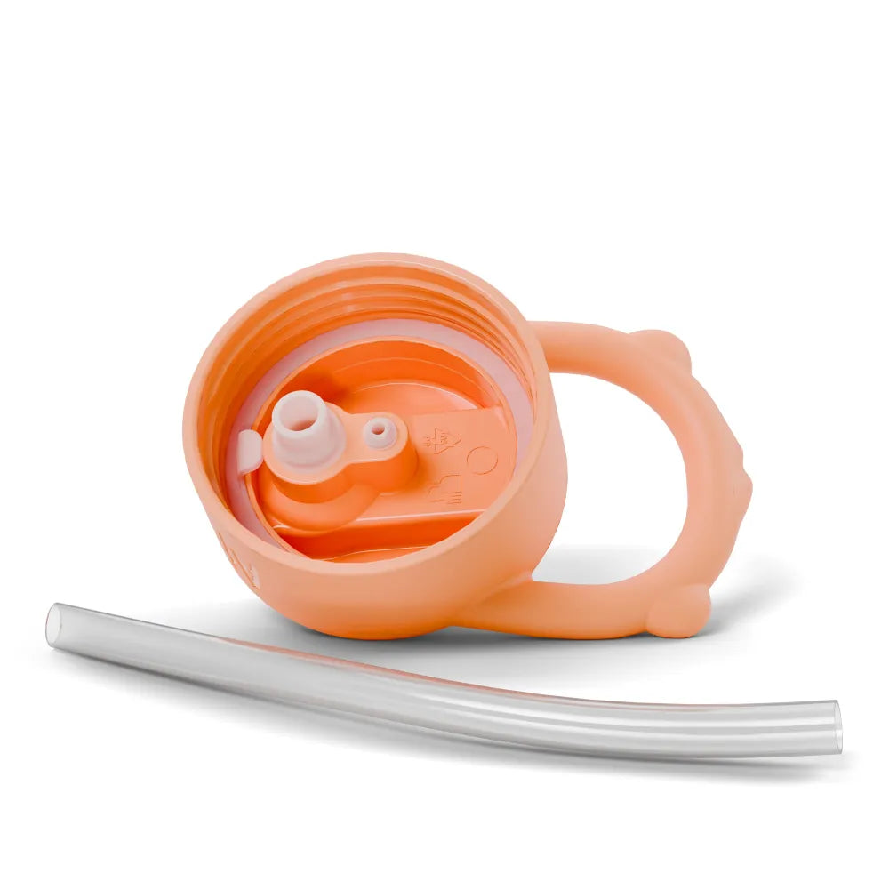 Borraccia con Cannuccia 400 ml Affenzahn Savana dettaglio tappo e cannuccia
