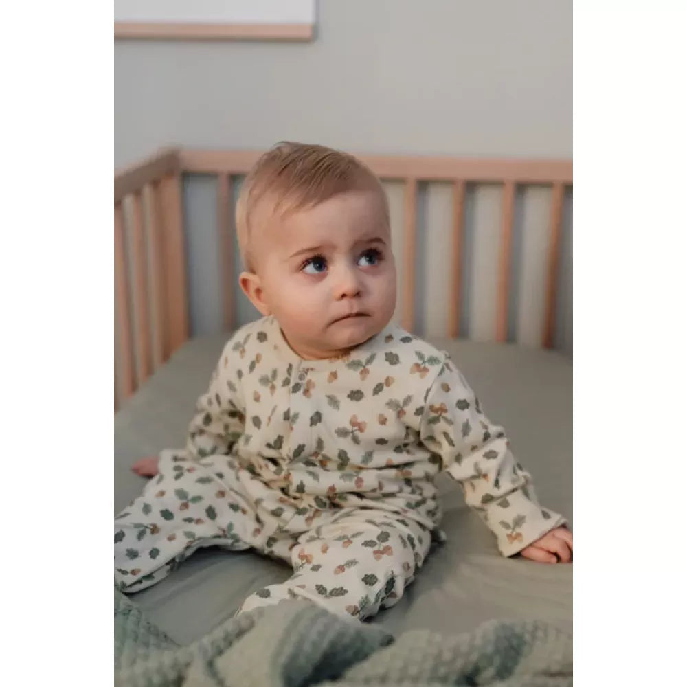 Bambino indossa il Pigiama Neonato Forest Leaves Little Dutch