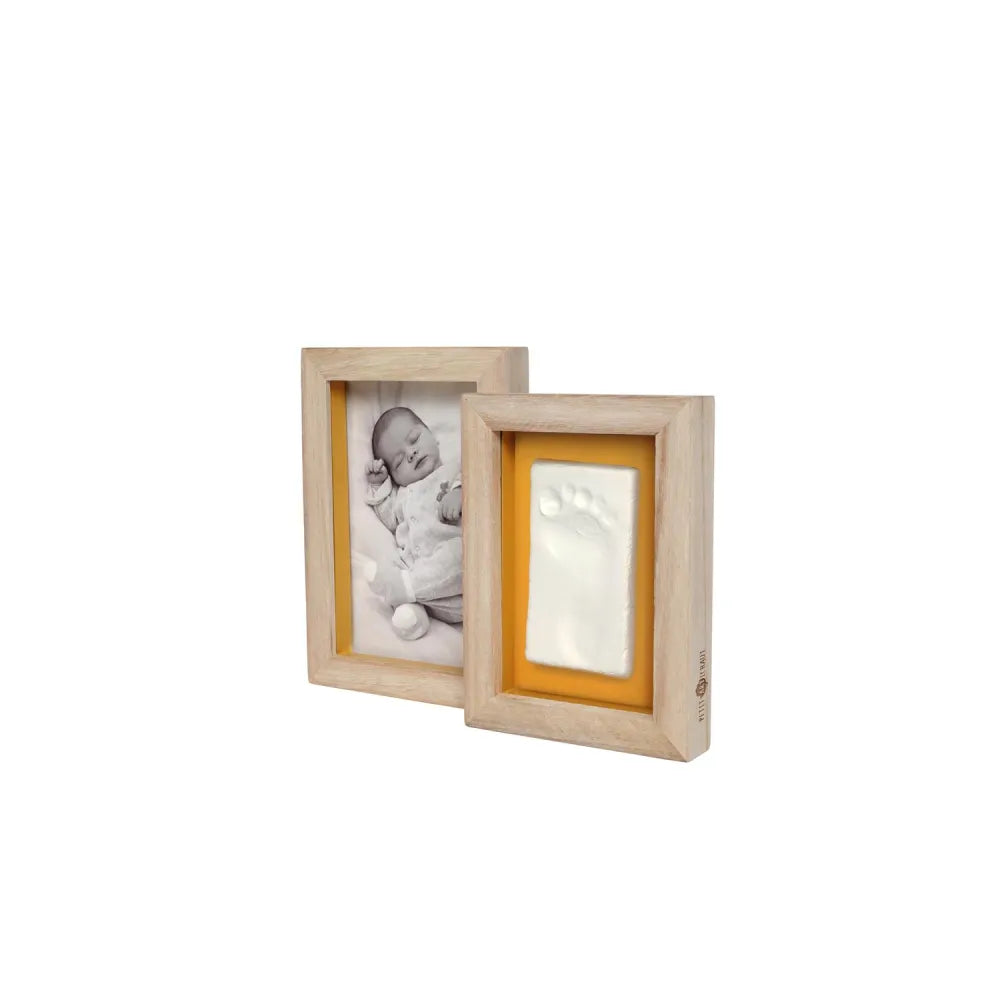 Cornice Duo per Impronta Petit Artichaut Daisy Ochre sfondo tinta unita