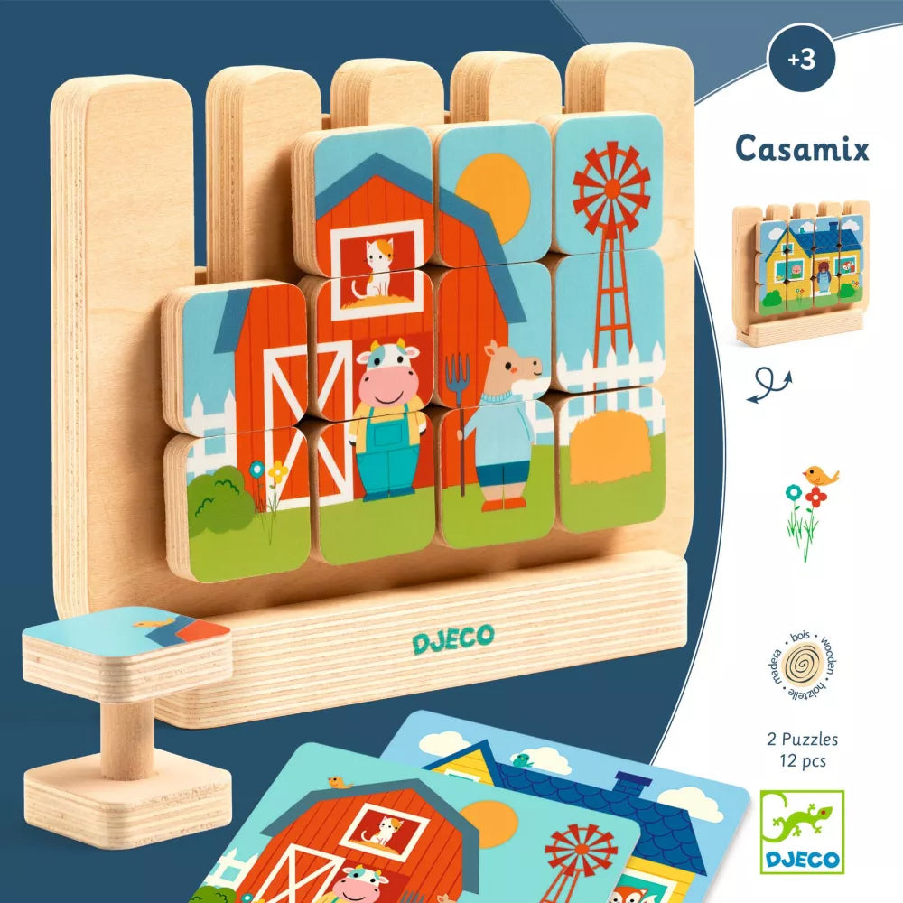 Immagine Puzzle in Legno Verticale Casamix Djeco