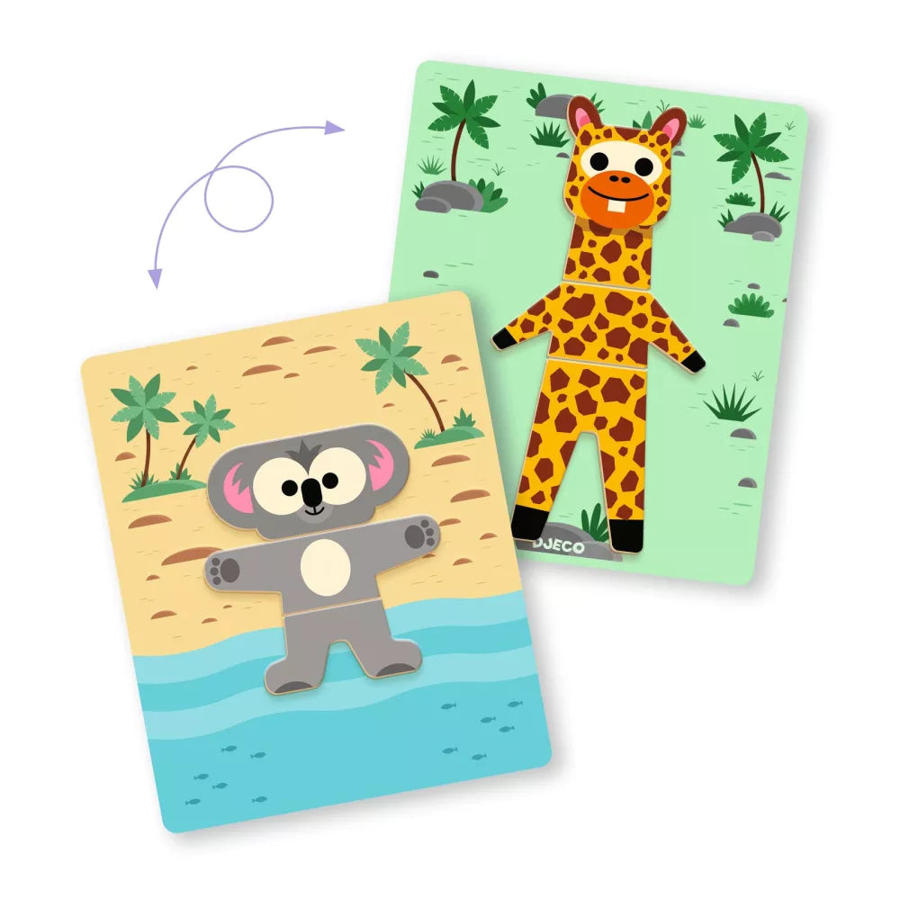 Esempio Gioco Magnetico Inzebox Mix'n'Match Djeco