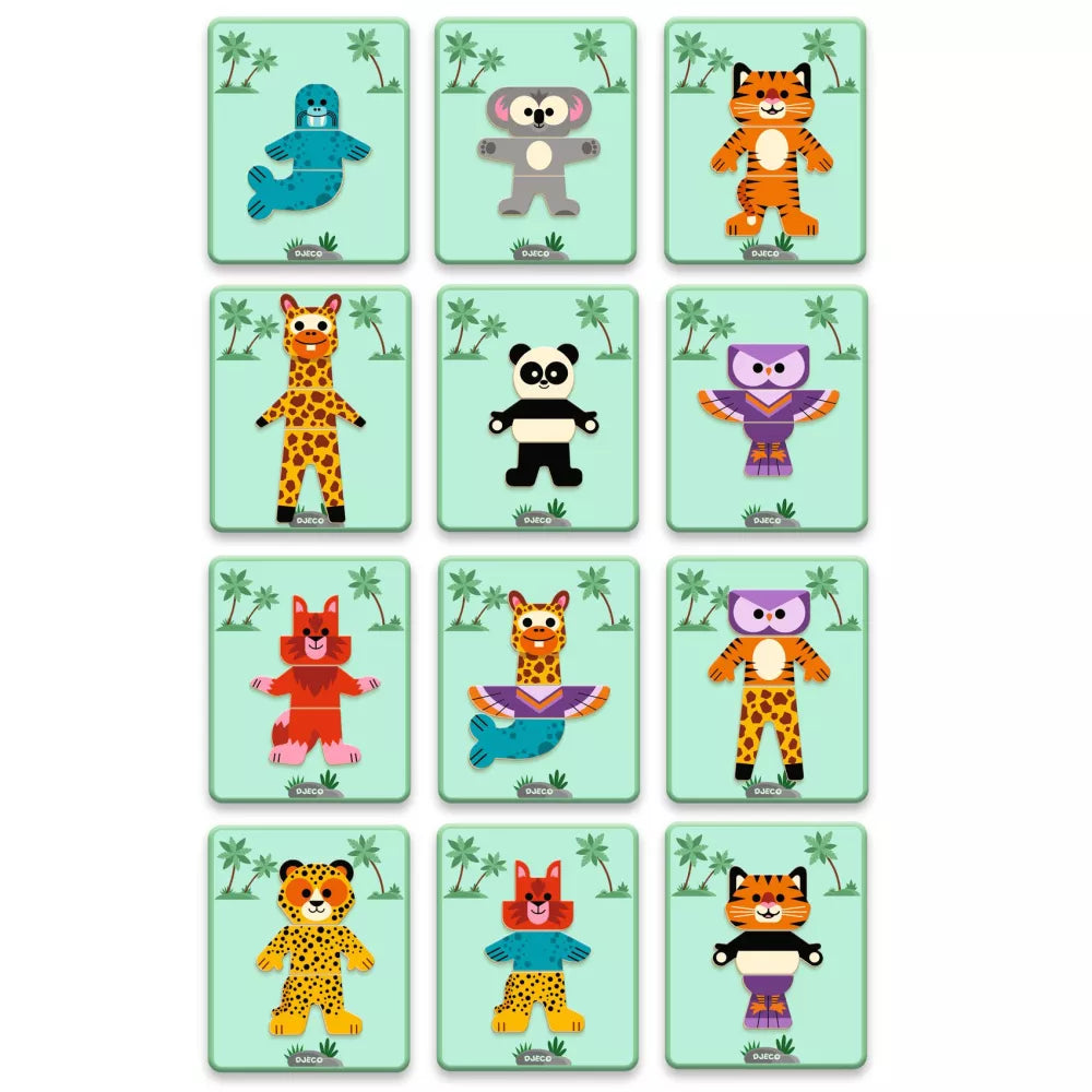 Schede del Gioco Magnetico Inzebox Mix'n'Match Djeco