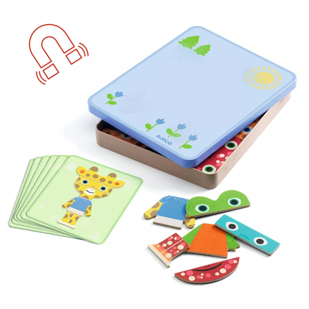 Gioco Magnetico Inzebox Mix Animals Djeco