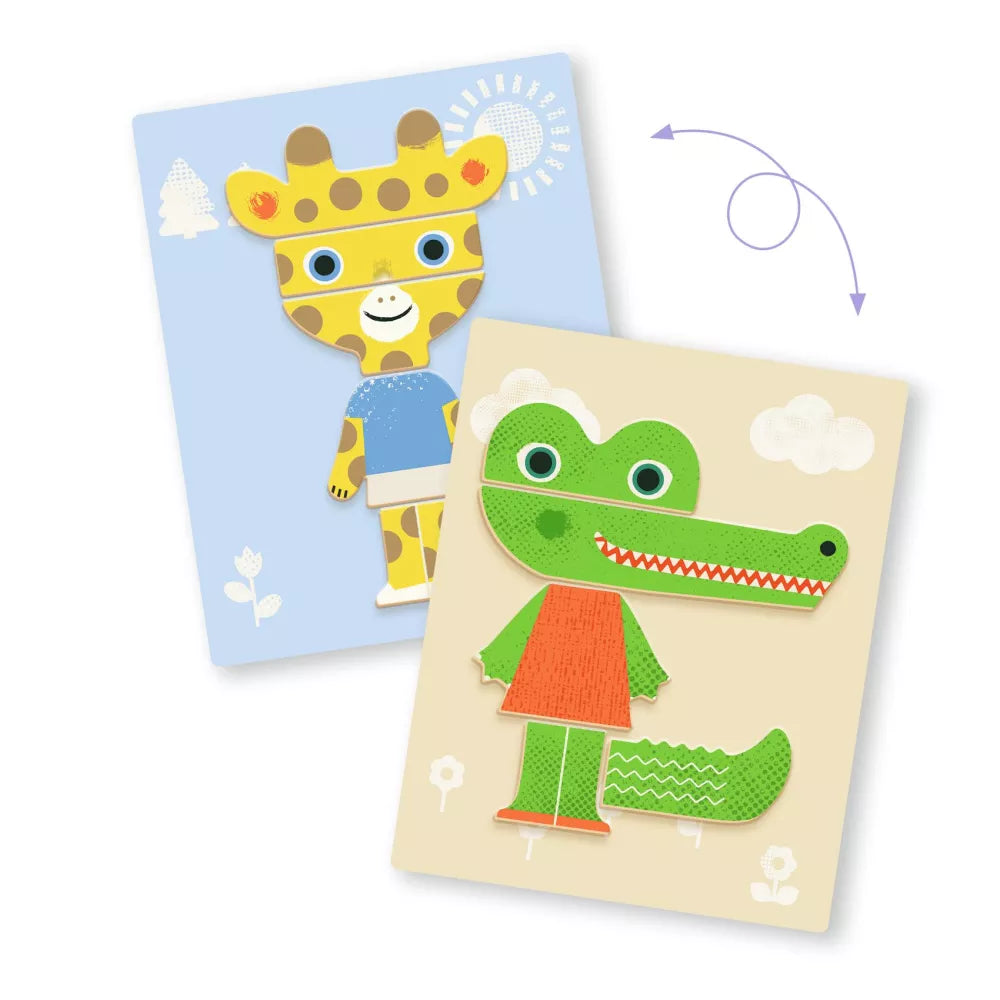 Esempio scheda del Gioco Magnetico Inzebox Mix Animals Djeco