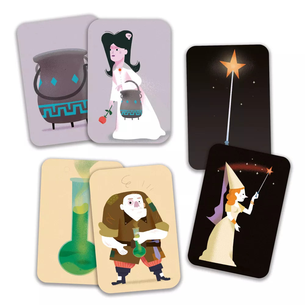 Carte del Gioco di Carte Magic School Djeco
