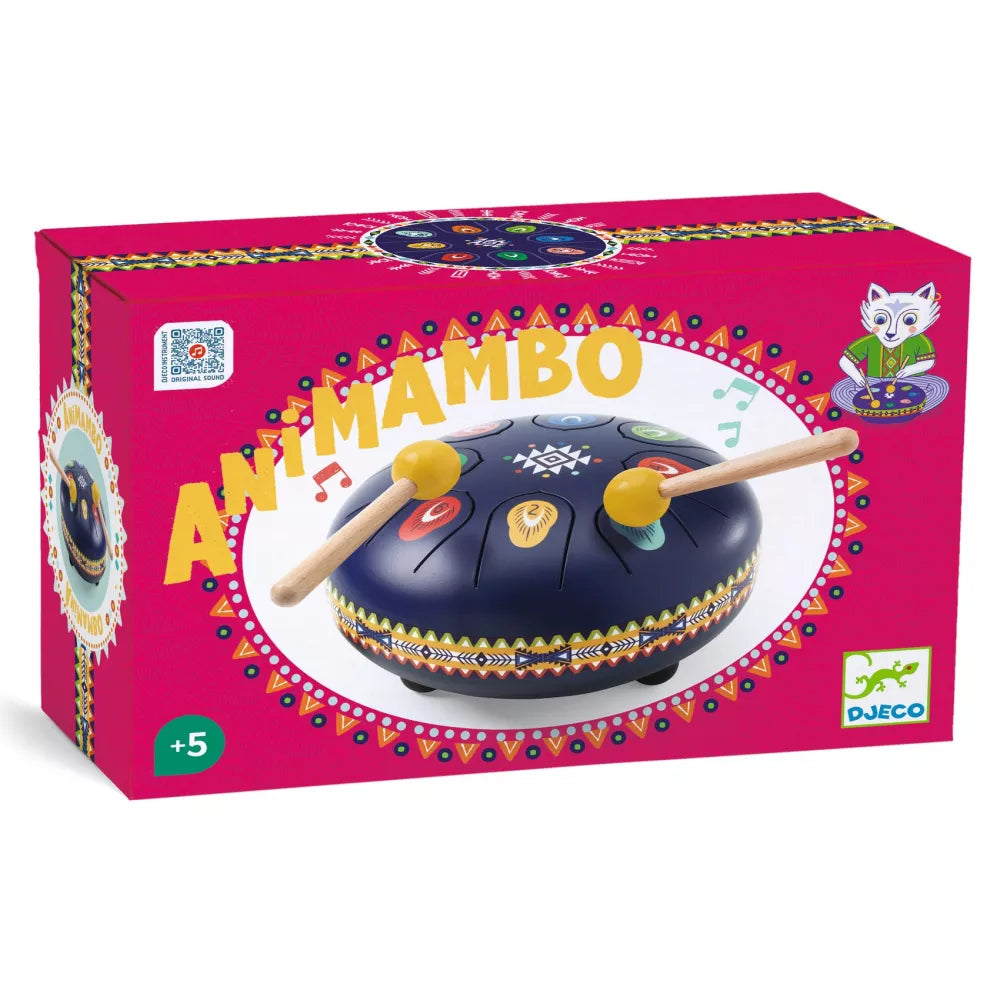 Confezione Tamburo Animambo Blu Djeco