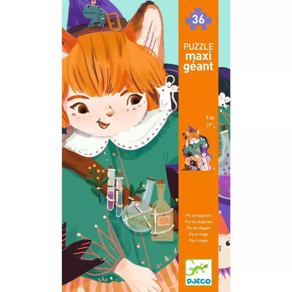 Immagine Confezione Puzzle Gigante Pio il Mago Djeco