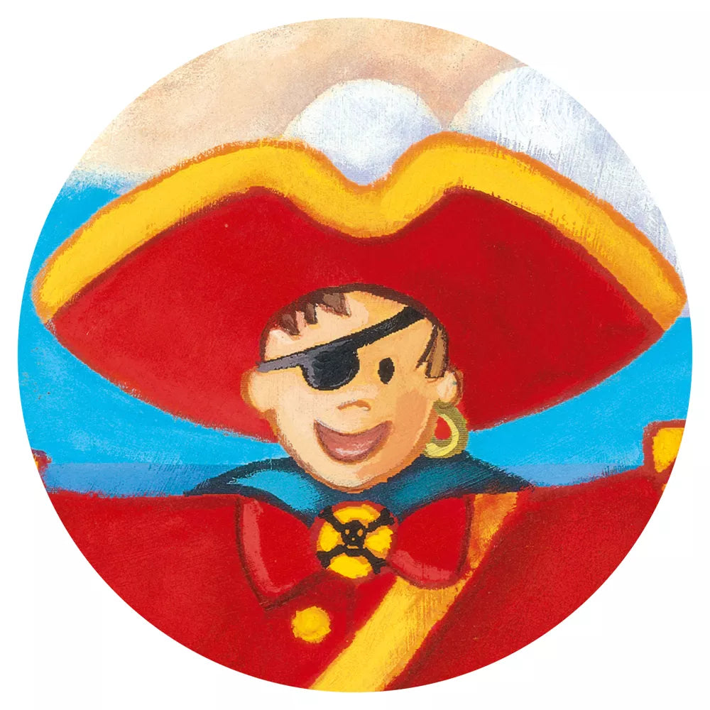 Dettaglio del Puzzle Il Pirata e il Suo Tesoro Djeco