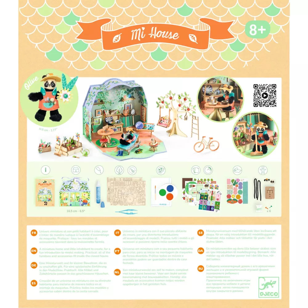 Retro confezione Casa in Miniatura Mi House Olive Djeco