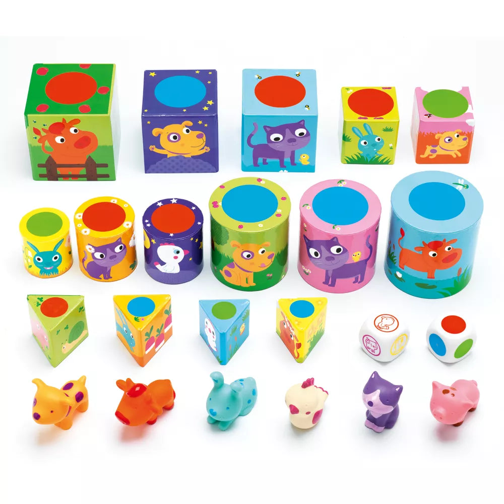 Contenuto del Gioco da Tavolo Ludanimo Djeco