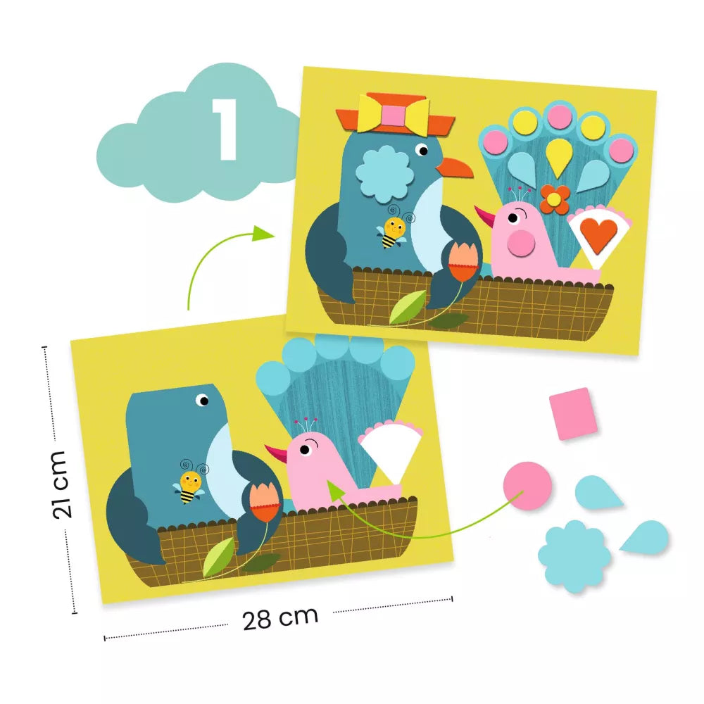 Prima attività del Box Attività Creative Gatto Djeco