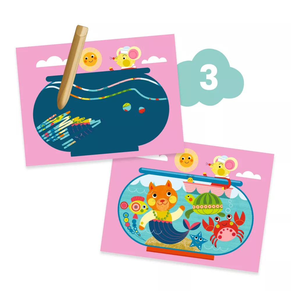Terza attività del Box Attività Creative Gatto Djeco