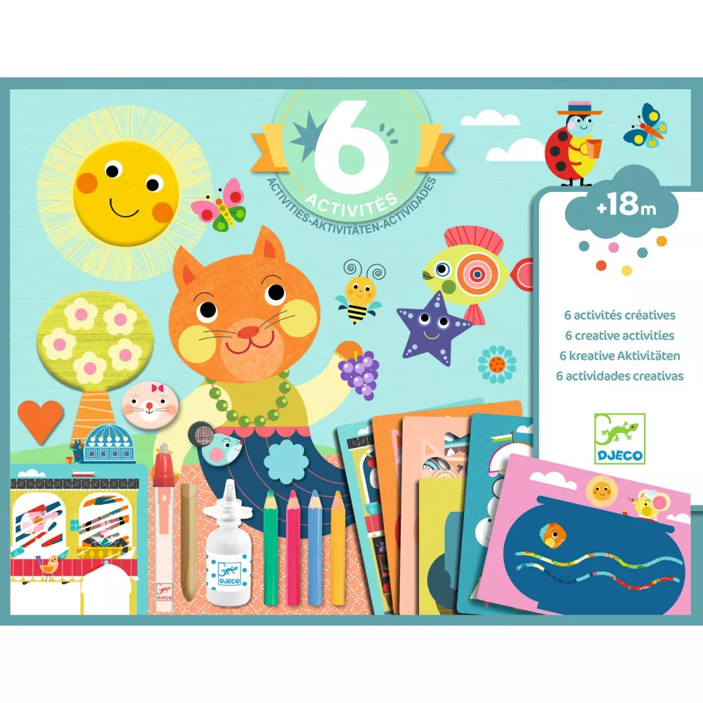 Immagine scatola del Box Attività Creative Gatto Djeco
