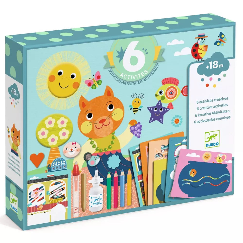 Confezione di Box Attività Creative Gatto Djeco