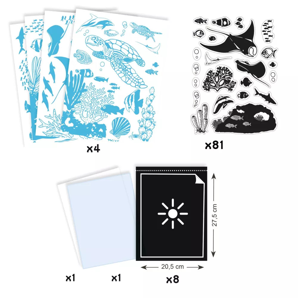 Contenuto Set Cianotipia Oltremare Djeco