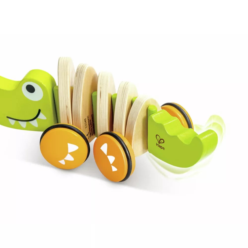 Esempio coda del Coccodrillo Trainabile in Legno Hape