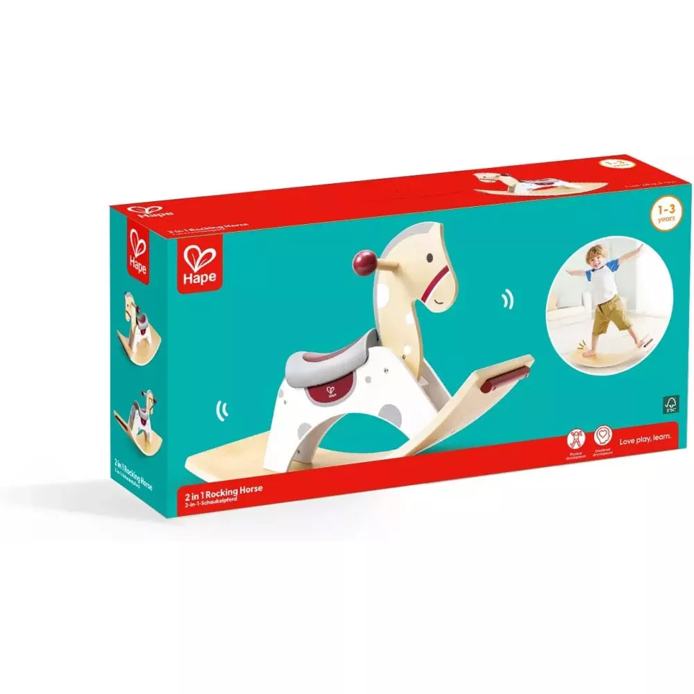Confezione Cavallo a Dondolo 2 in 1 Hape