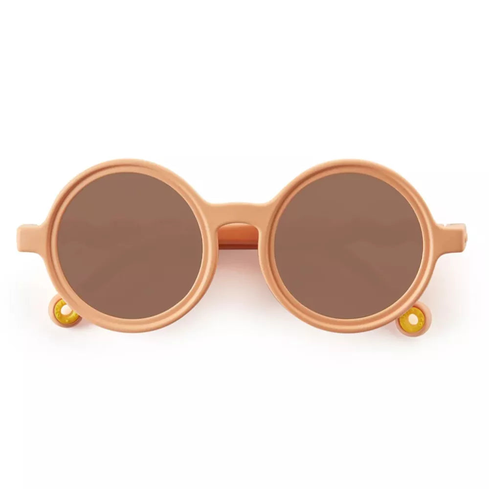 Occhiali da Sole Tondi 0-3 Anni Olivio&Co Grapefruit Pink chiusi