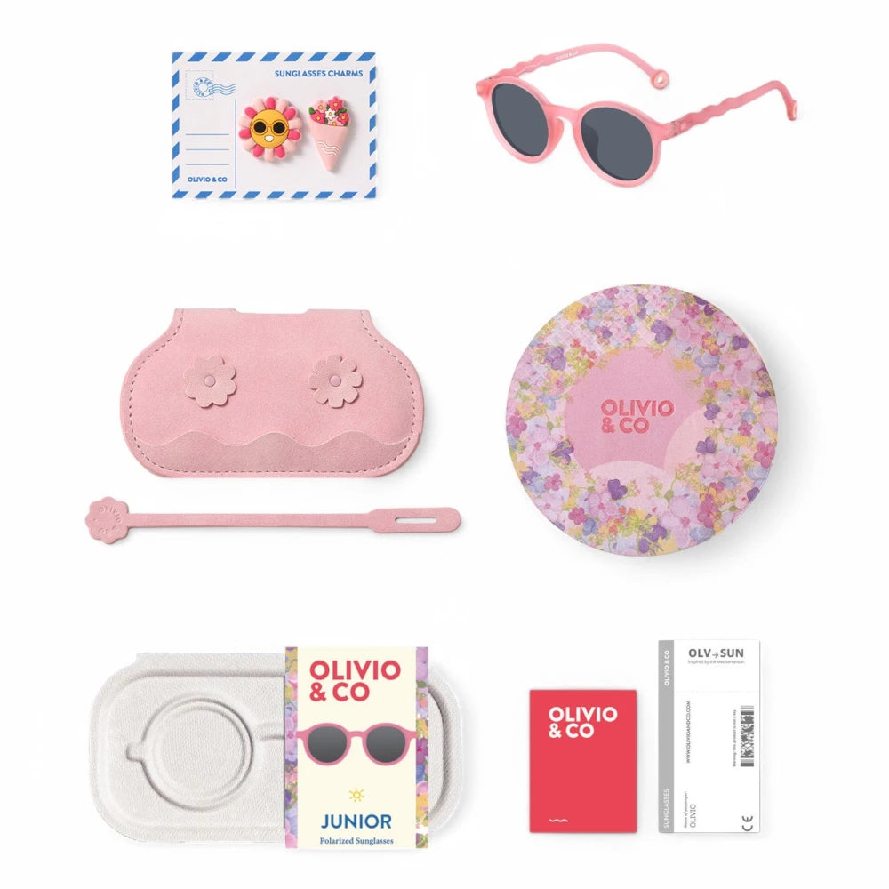 Contenuto Occhiali da Sole Ovali 3-5 Anni Olivio&Co Rock Rose