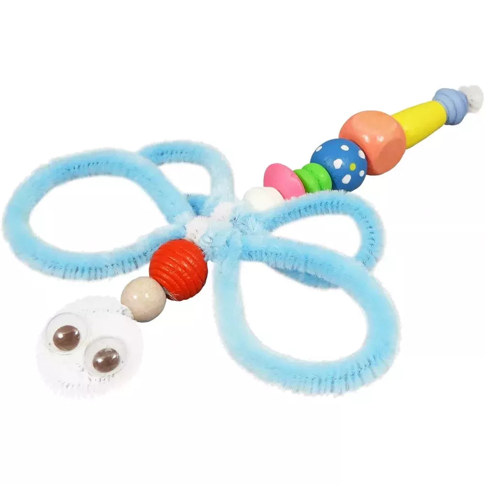 Esempio libellula realizzata con la Scatola Attività Creative Buki