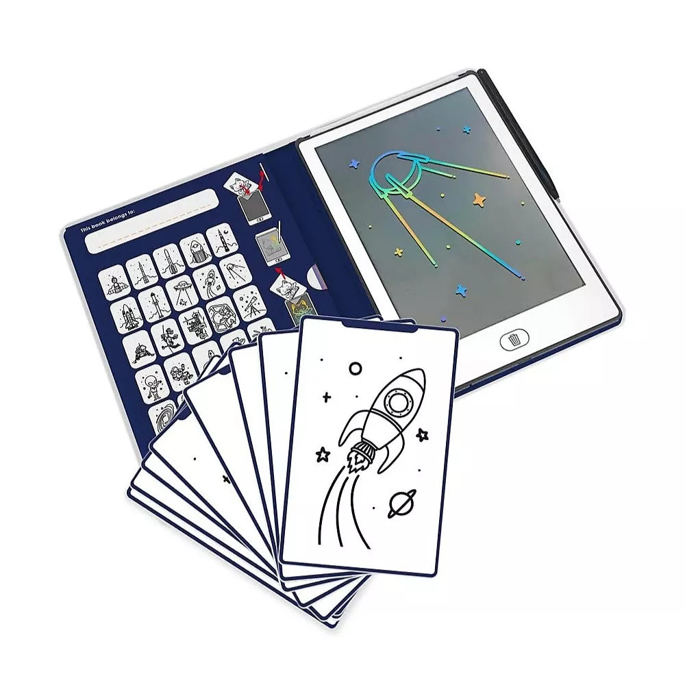 Contenuto Mini Tablet da Disegno Kidywolf Galassia