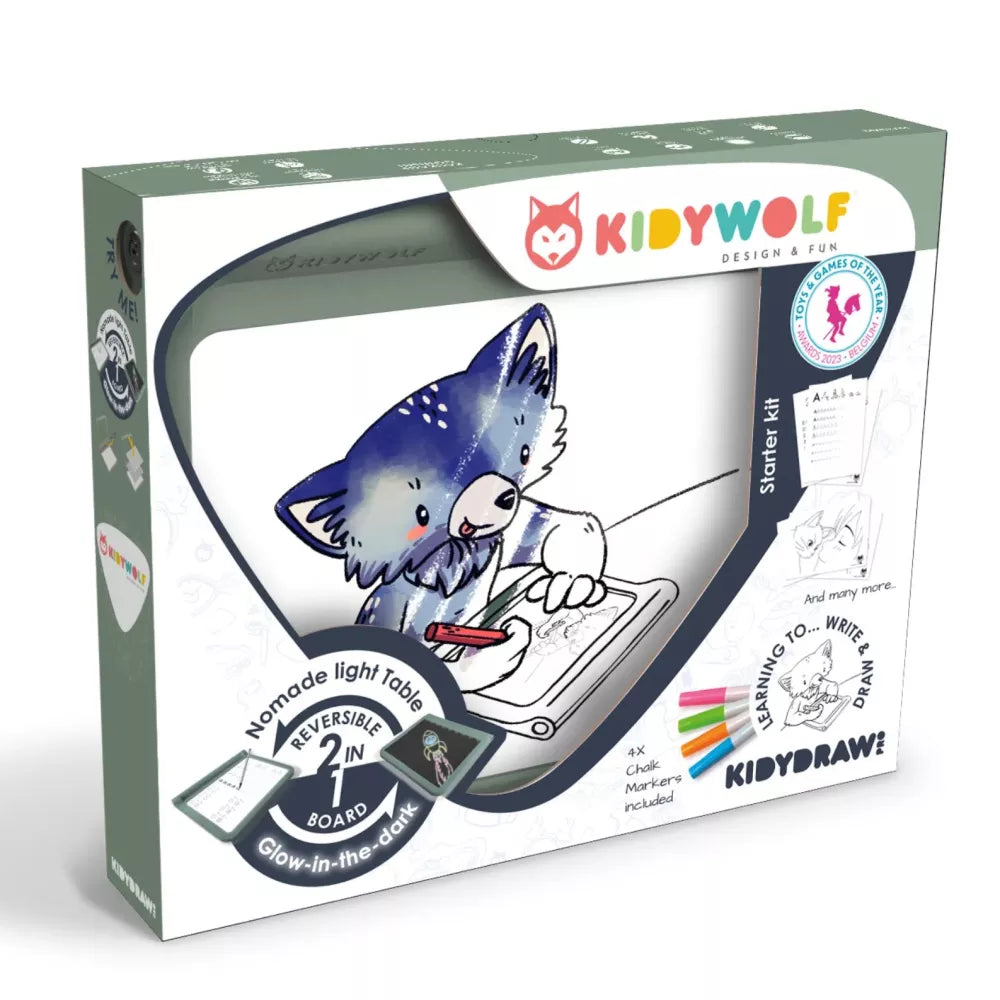 Confezione Tavola Luminosa 2 in 1 Kidywolf