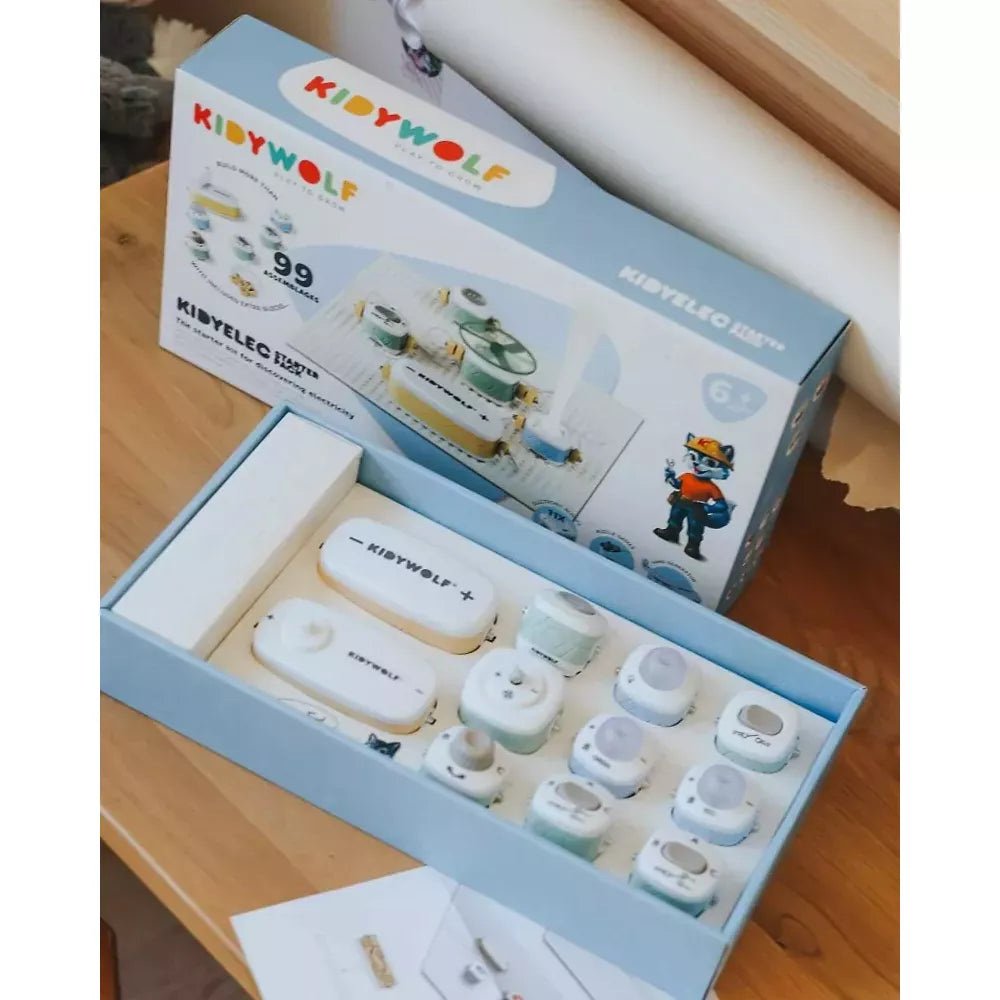 Kit Elettricità Starter Kidywolf nella confezione