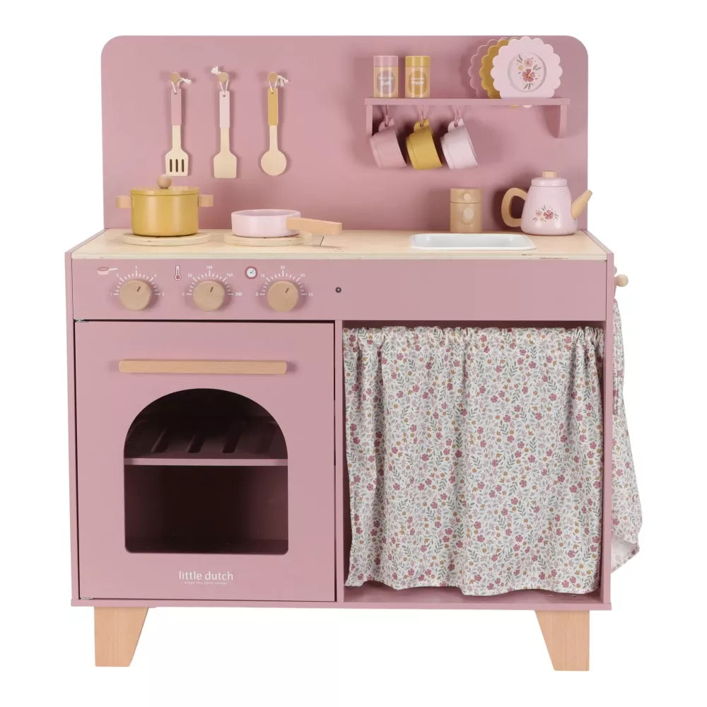 Cucina in Legno Rosa Little Dutch