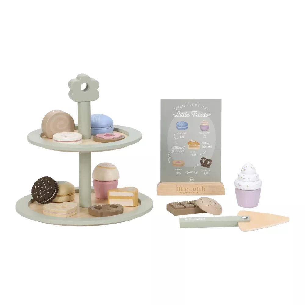 Esempio Alzata per Dolci in Legno Little Dutch