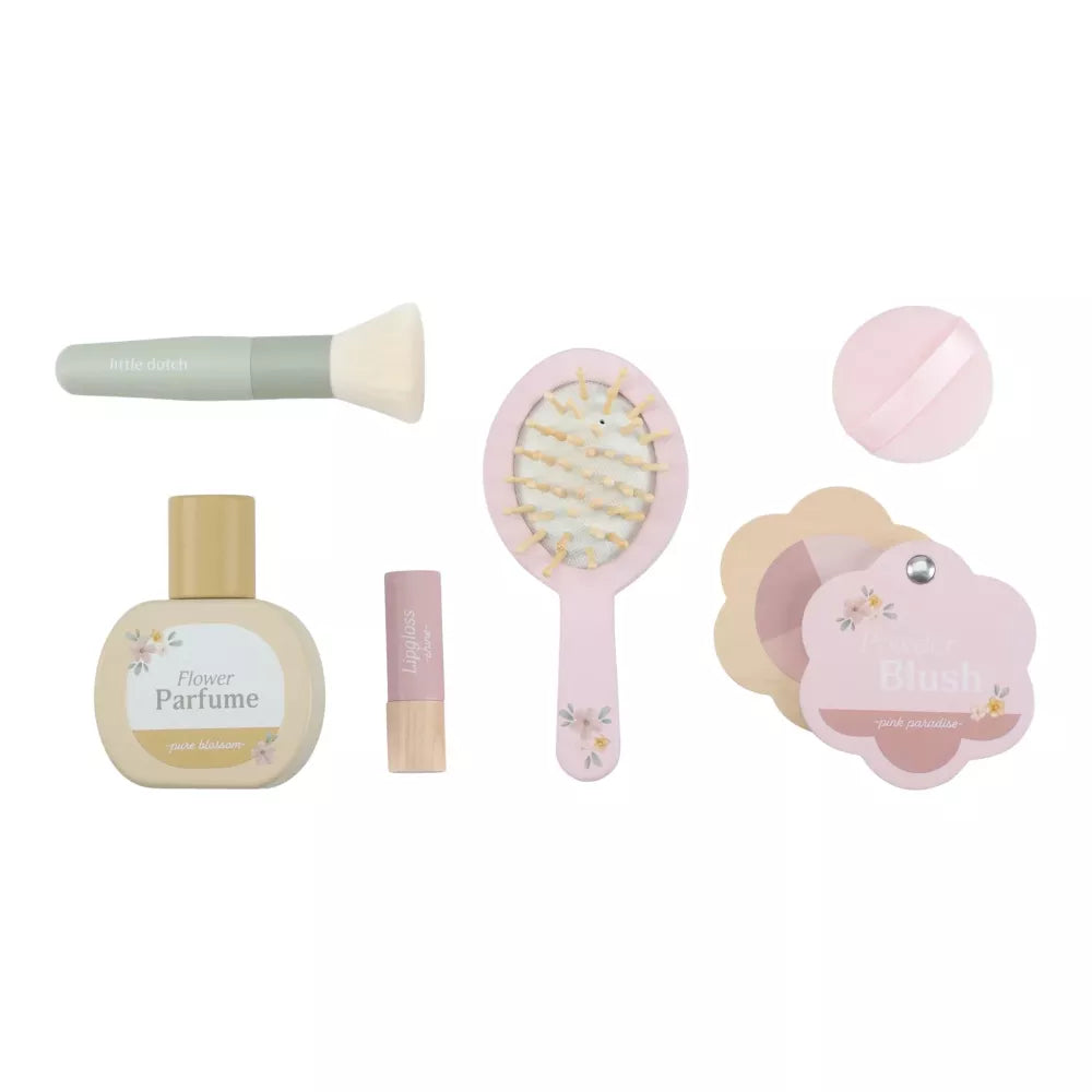 Accessori inclusi nella Toeletta in Legno Rosa Little Dutch