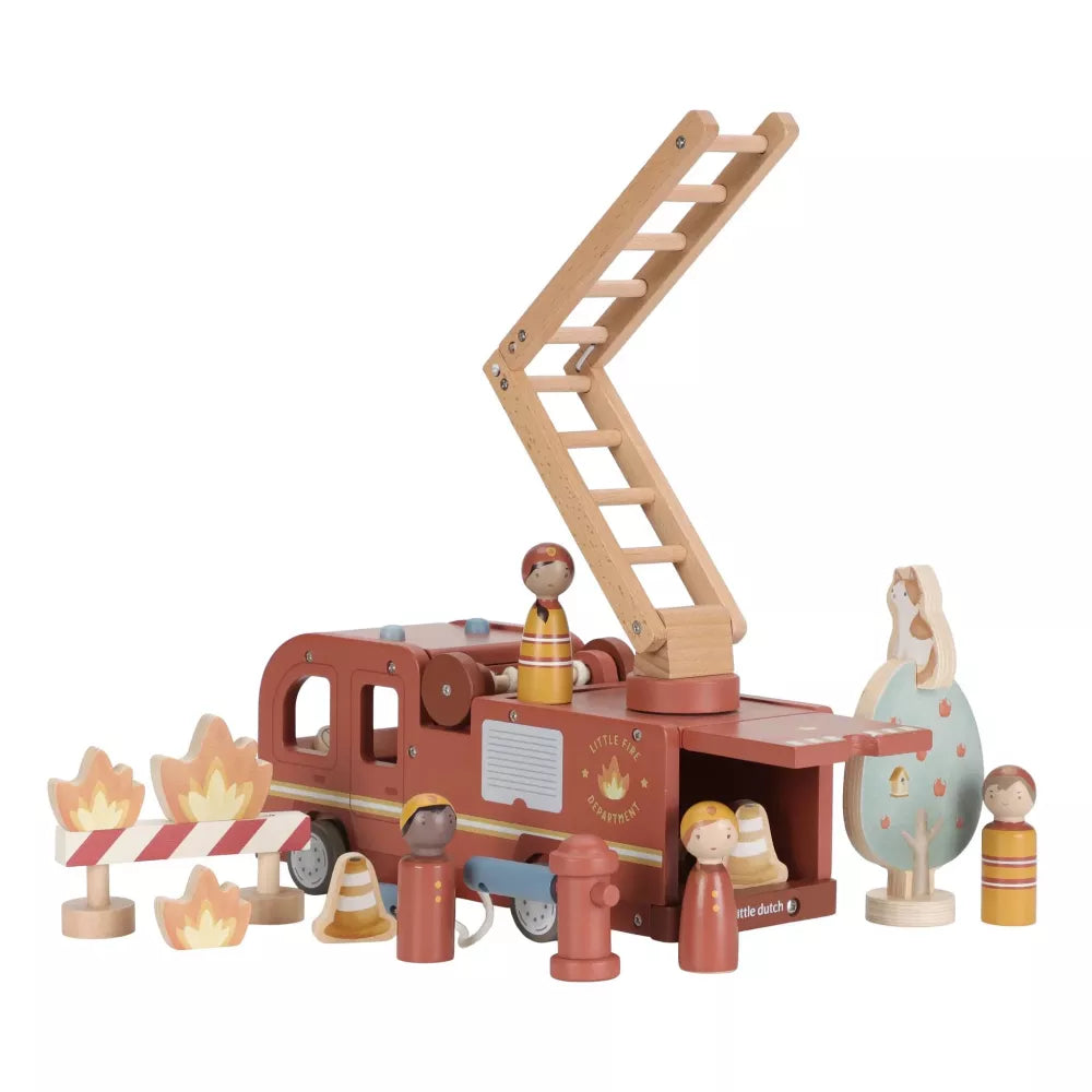 Esempio Set Camion dei Pompieri in Legno Little Dutch