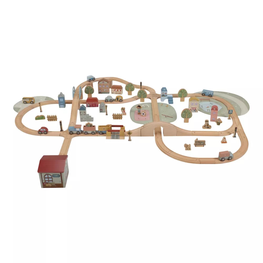 Pista del Treno in Legno XL Little Dutch